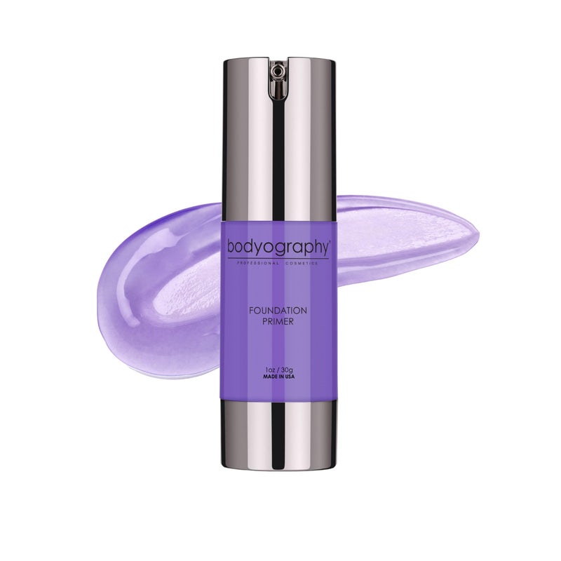 BODYOGRAPHY  Foundation Primer Purple Flawless AntiAging Salon Makeup Primer wVitamin E A Jojoba Grapeseed Oil  Control Shine  GlutenFree CrueltyFree 1 oz